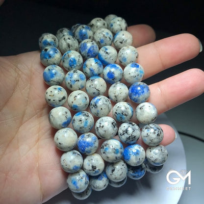 Natural Azurite 11mm Beads Energy Stone Bracelet