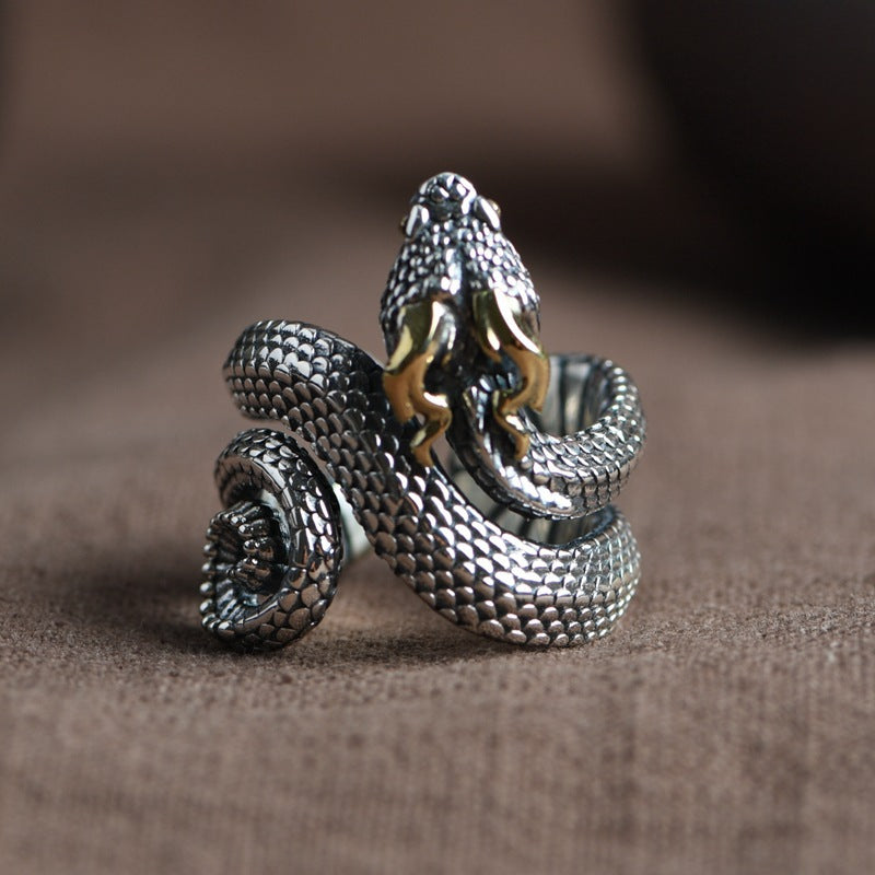 Men's Vintage Viper Ring