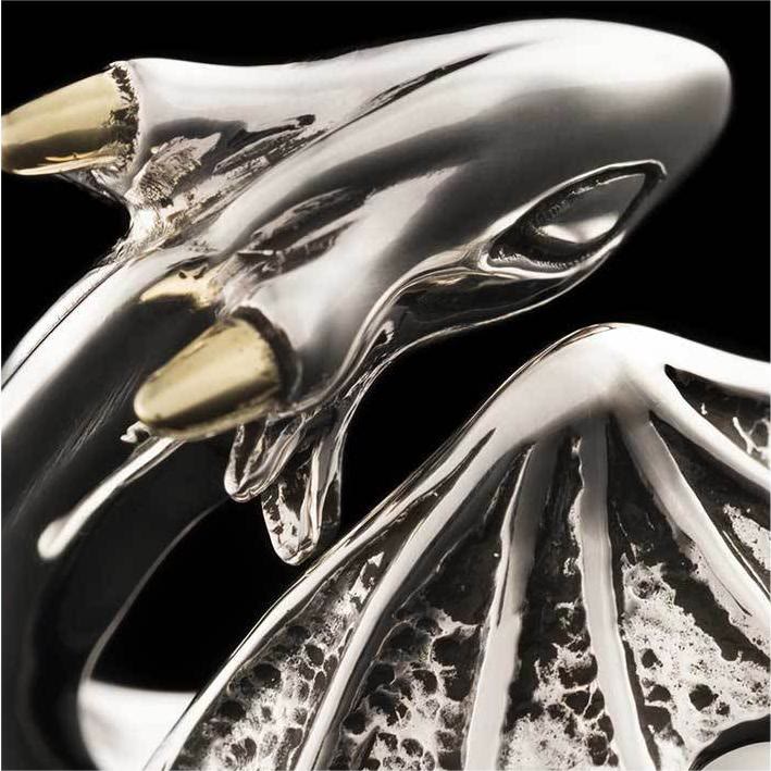 Hip-Hop Retro Dragon Mens Open Ring