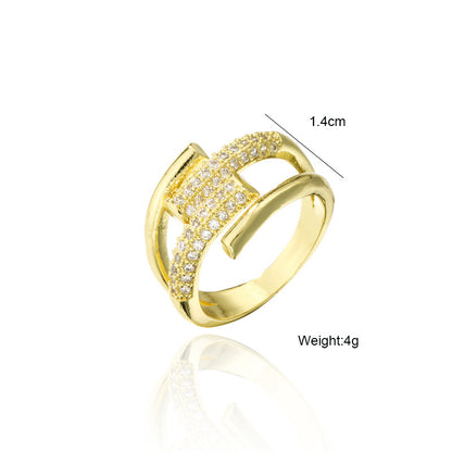 Multi Layers Hollow Thick Band Ring