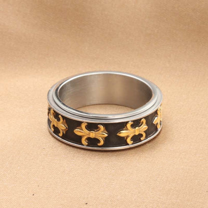 Children's Flower Cross Retro Trendy Men's Ring