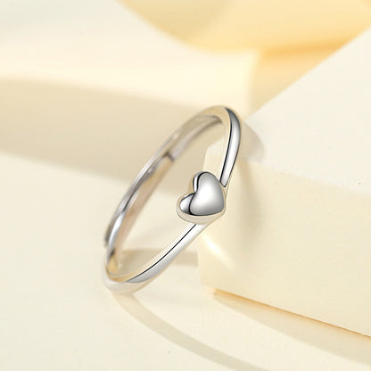 Sterling Silver Love Adjustable Ring