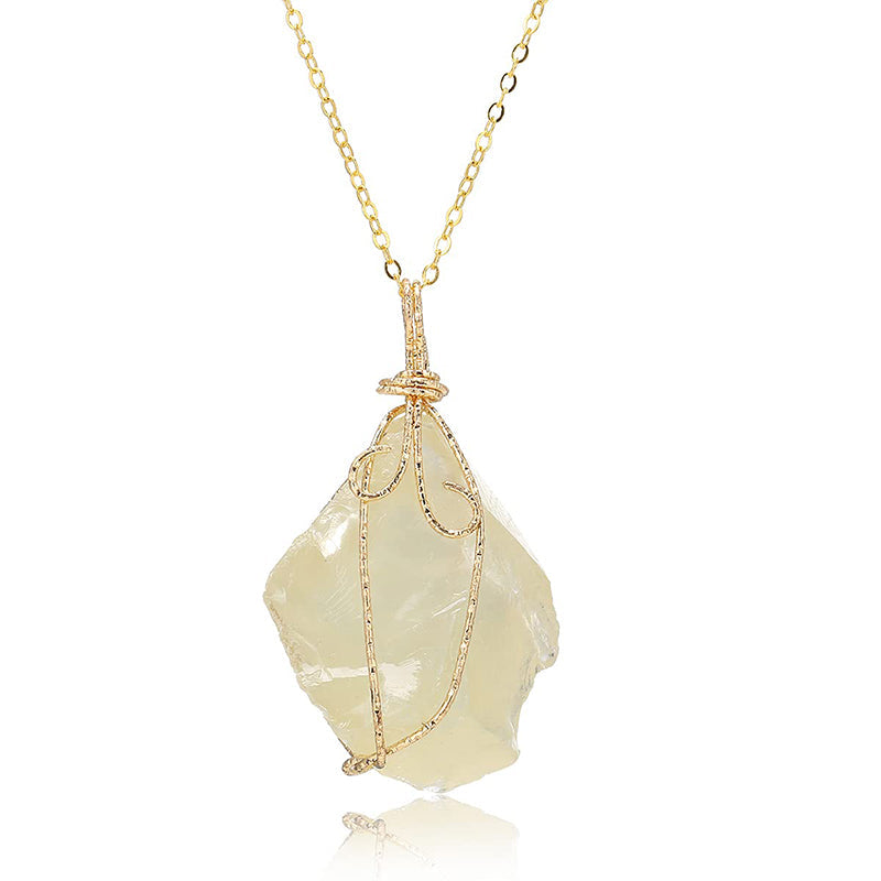 Natural Crystal Stone Gemstone Pendant