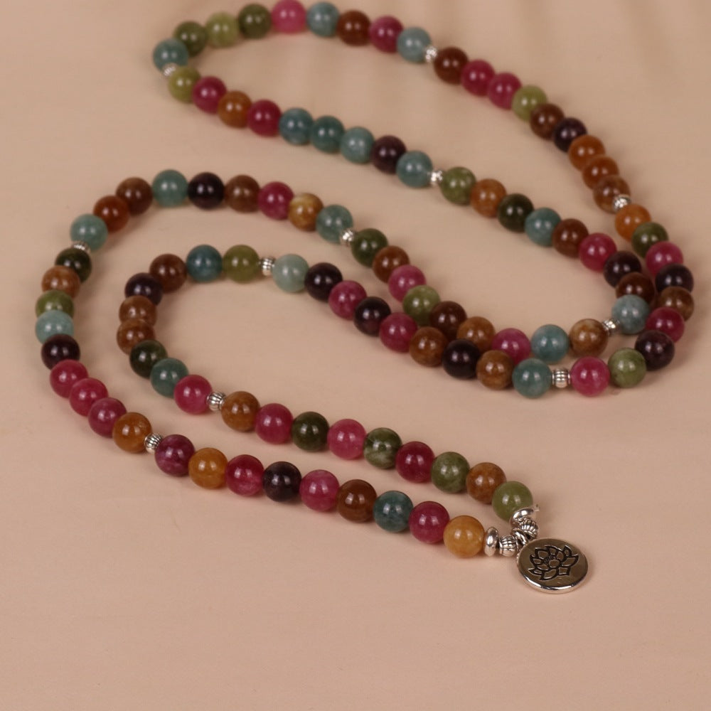 Multi-colored Stone Beaded Bracelet