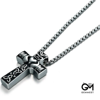 Vintage Alloy Cross Necklace