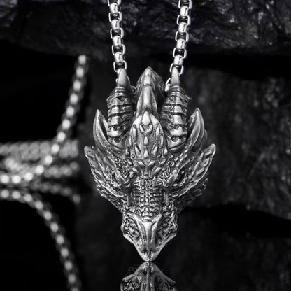 Vintage New Street Hip Hop Dragon Animal Necklace