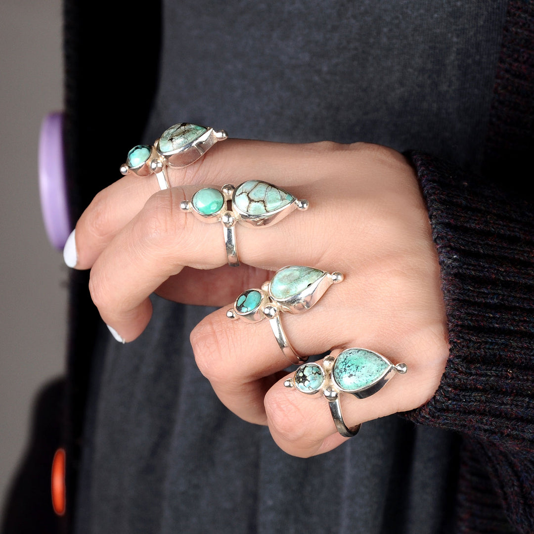 Preorder: Vintage Authentic Turquoise Boho Ring