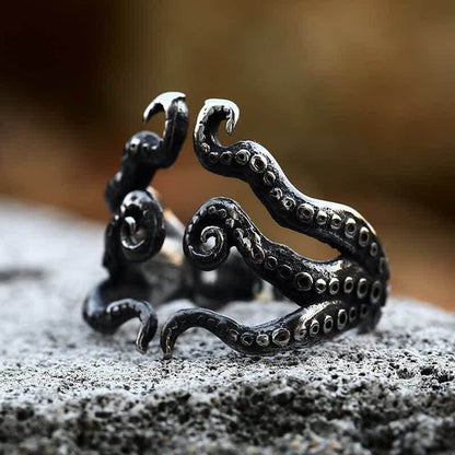 Men's Punk Octopus Tentacle Ring