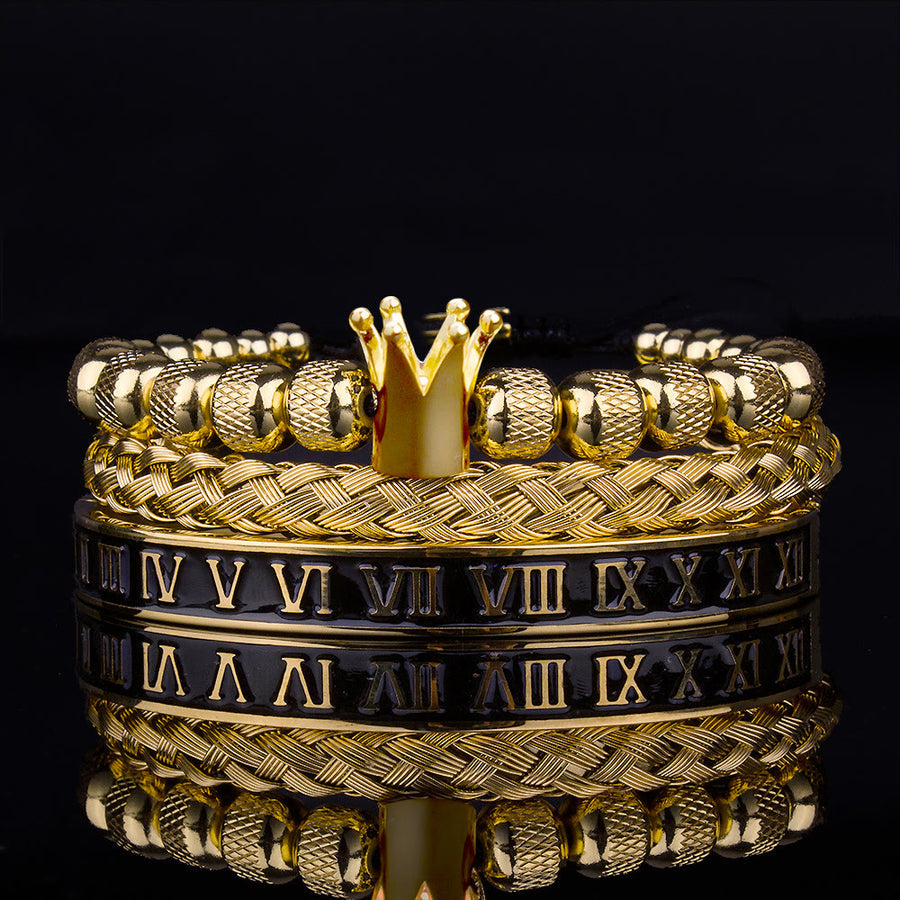 Roman Royal Crown Men Bracelet