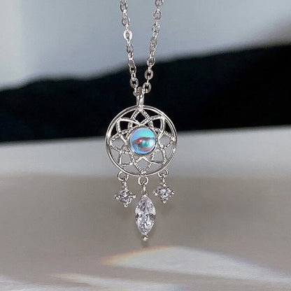 Handmade Dreamcatcher With Moonstone Necklace