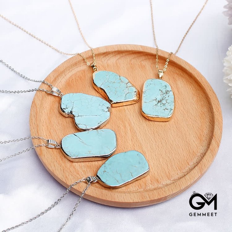 Delicate Irregular Turquoise Necklace