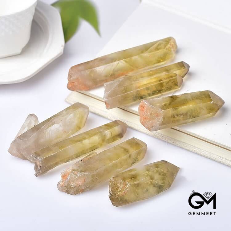 Citrine Rough Stone Crystal Wands