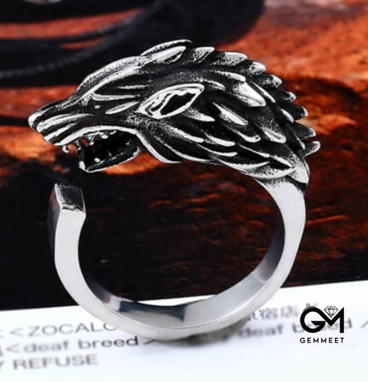 Game of Thrones Ice Wolf House Ring