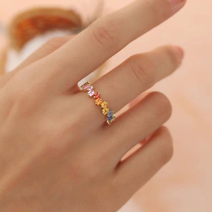 Women's Skittles Rainbow Ring