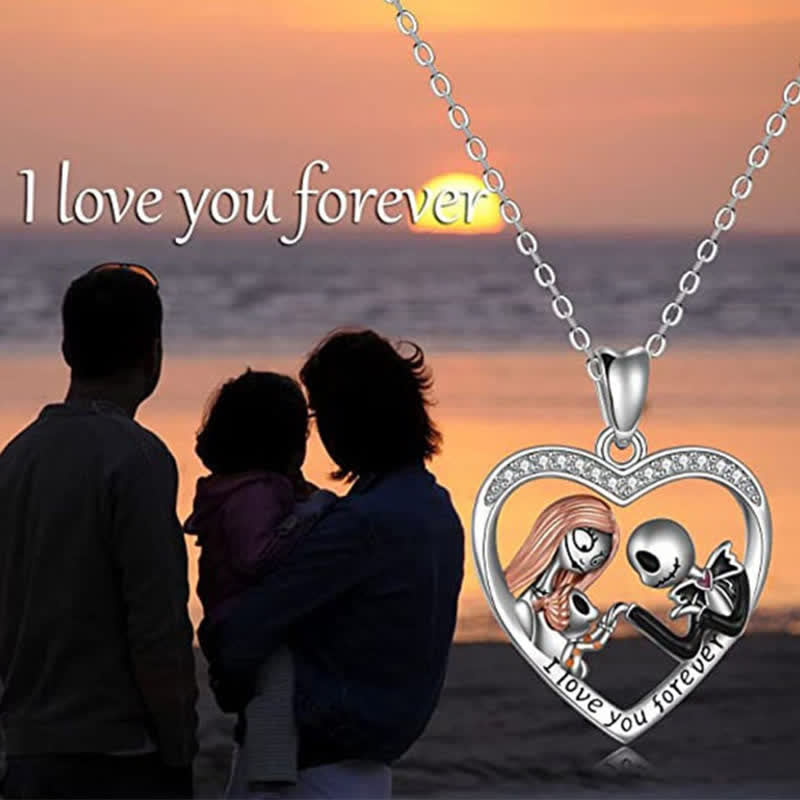 "Family" - Zircon Heart Necklace