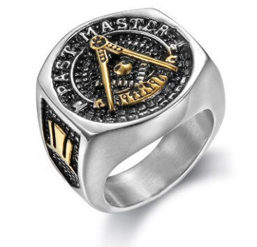 Masonic Titanium Steel Ring