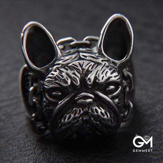 Vintage Cute Dog Cute Hutch Male Fashion Ring