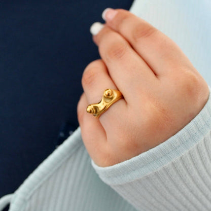 "Explore The World "Creative Frog Ring