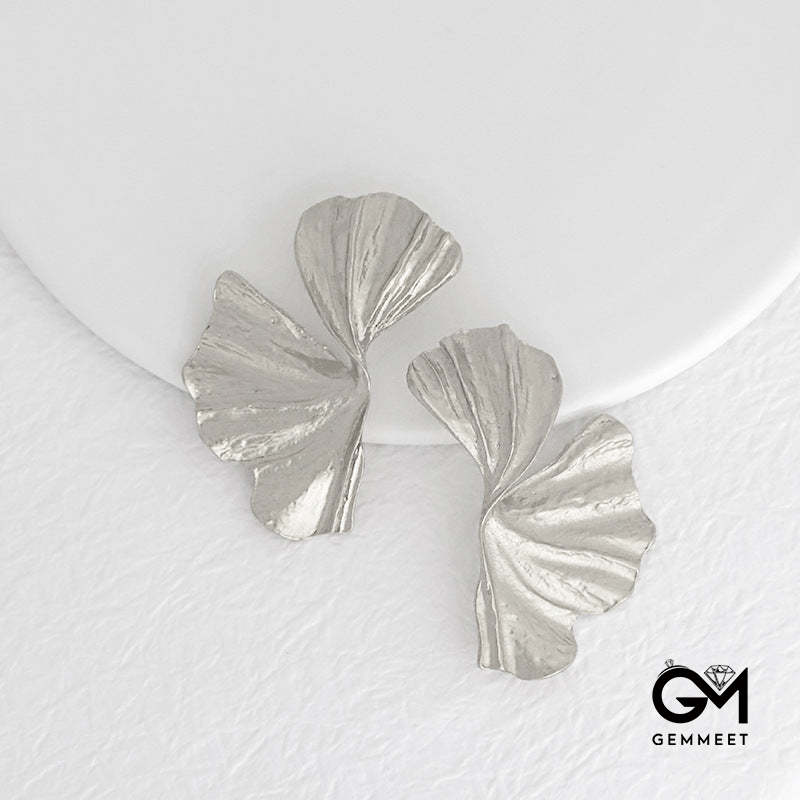 Fashion Temperament Simple Design Sense Ginkgo Leaf Earrings