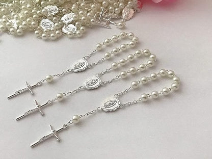 Pearl Heart Cross Bracelet