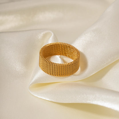 Stainless steel non-fading closed ring