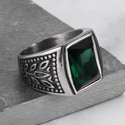 Men's Classic Tulip Gemstone Ring