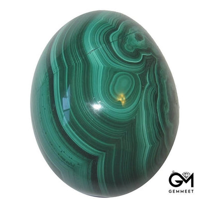 Easter Malachite Vivid Spring Crystal Egg