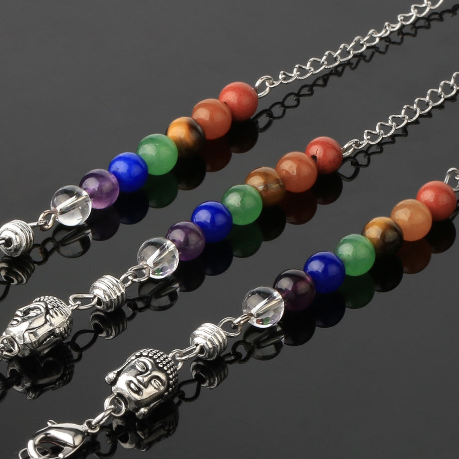 Crystal Color Diamond Pendant Short Chain Pendant