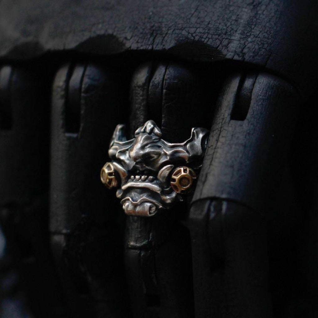 Men's Vintage Samurai Mask Ring