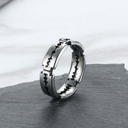 Men's Punk Rock Razor Blade Ring