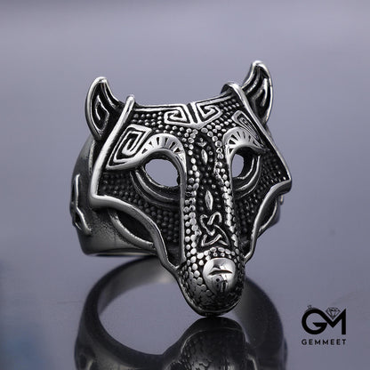 Personality Retro Overbearing Direwolf Ring