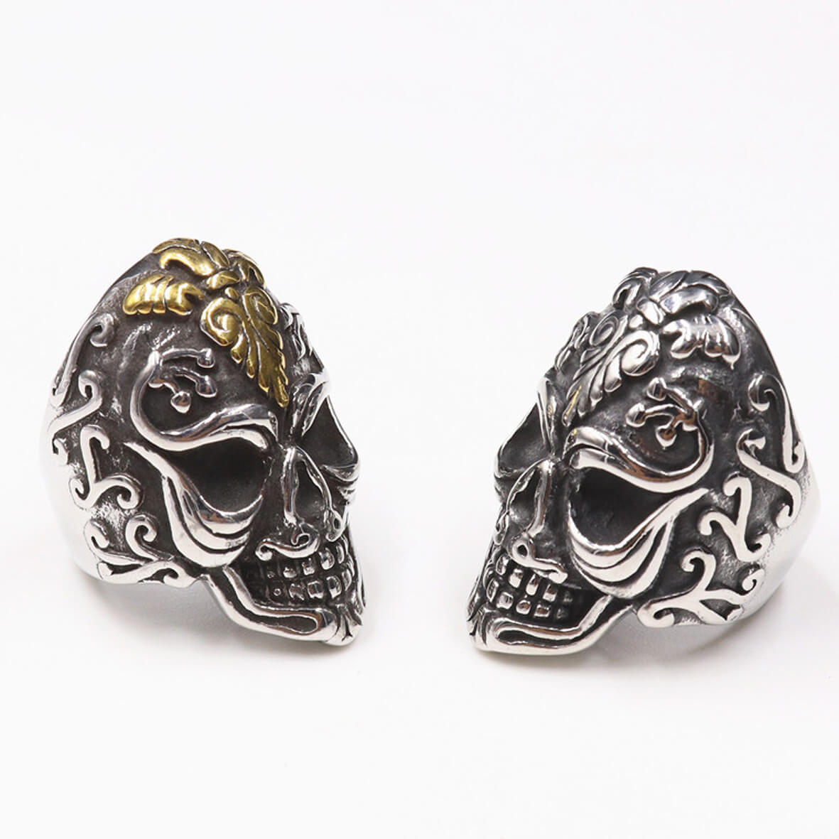 Vintage Stainless Steel Skull Ring