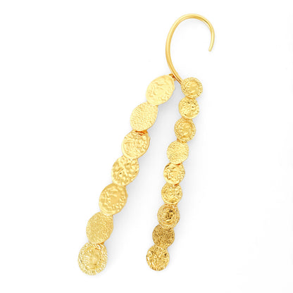 Simple Irregular Multi-layered Round Spliced Earrings