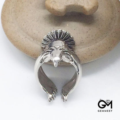 Vintage Eagle Wings Open Ring