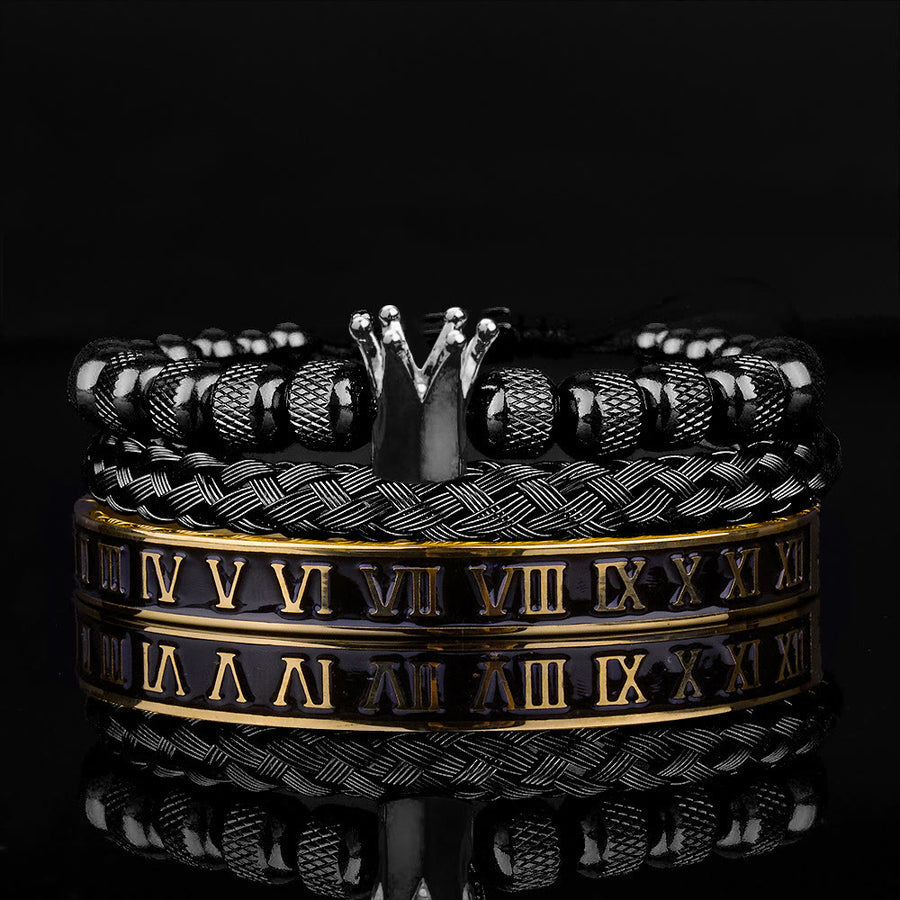 Roman Royal Crown Men Bracelet