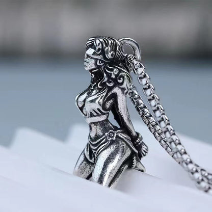 Suffering Goddess Pendant Necklace