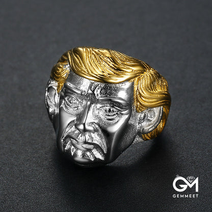 Trump Stainless Steel Men's Ring