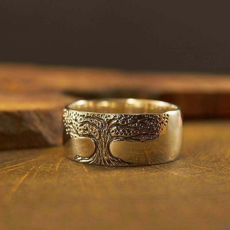 Retro Tree Of Life Ring