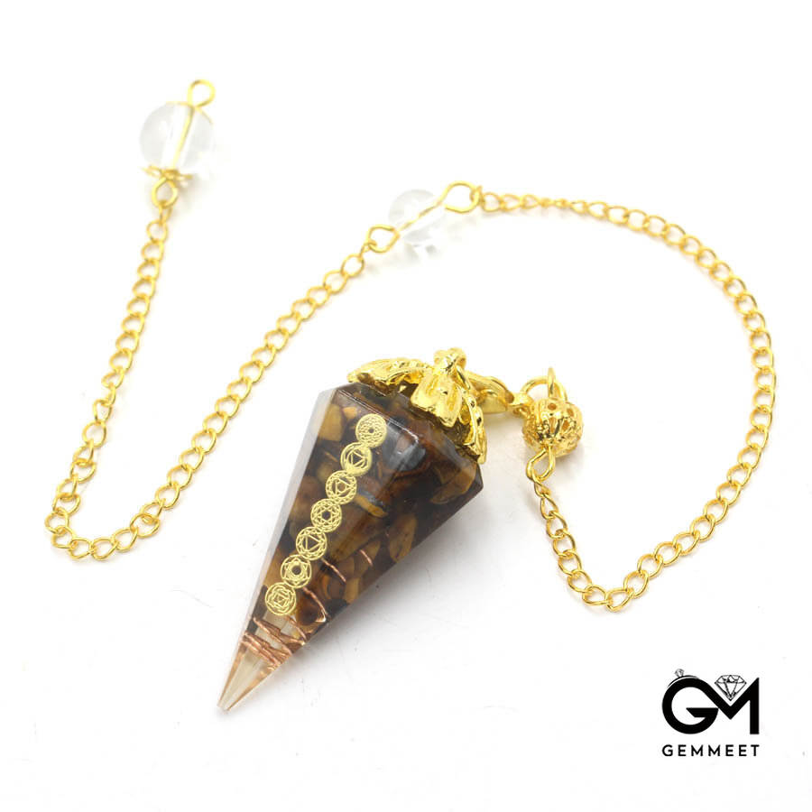 Conical Resin Crystal Spirit Pendant