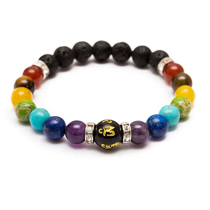 Anxiety Relief Natural Crystal Healing Chakra Bracelet