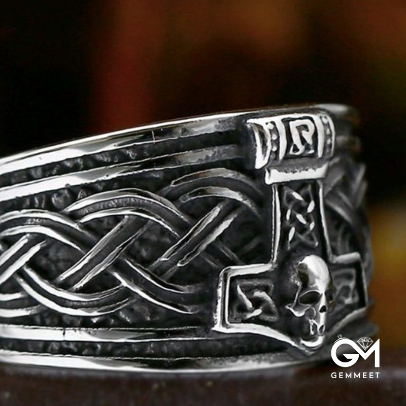 Vintage Viking Ship Anchor Ring