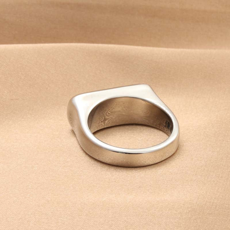 Flat Cross-shaped Retro Trendy Men's Ring