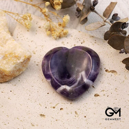 Dream Amethyst Heart Worry Stone