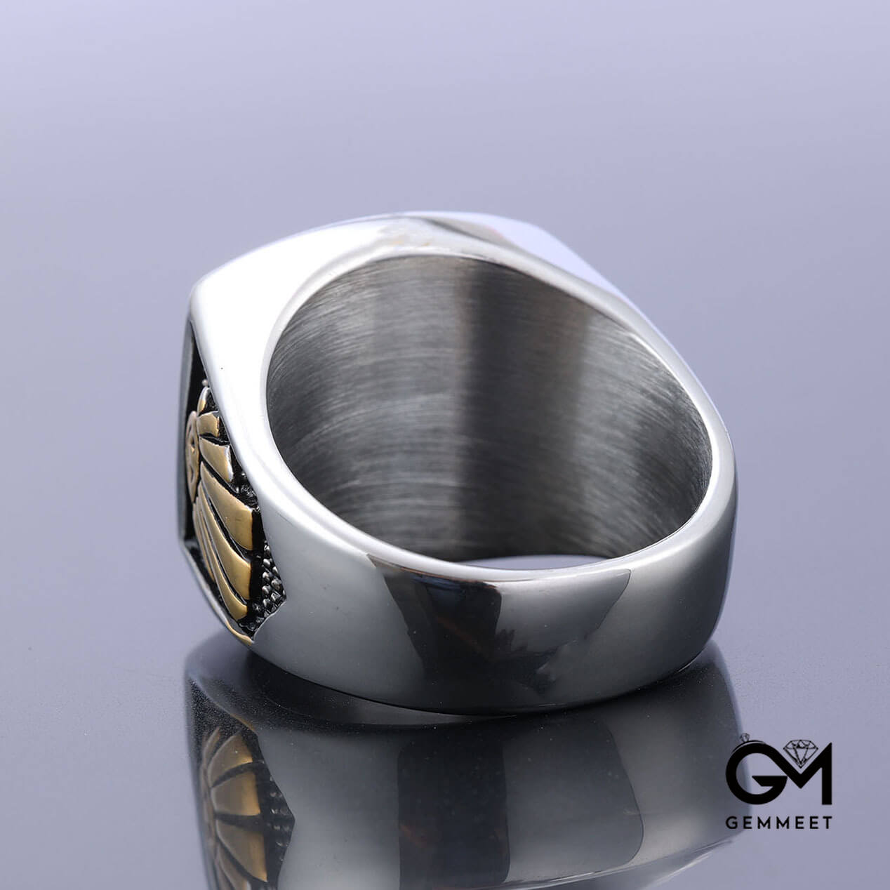 Stainless Steel AG Masonic Ring