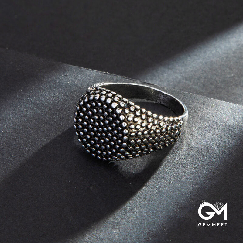 Punk Ring with Round Dots