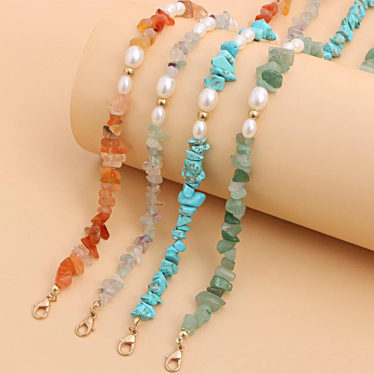 Bohemian Pearl Natural Irregular Stone Necklace