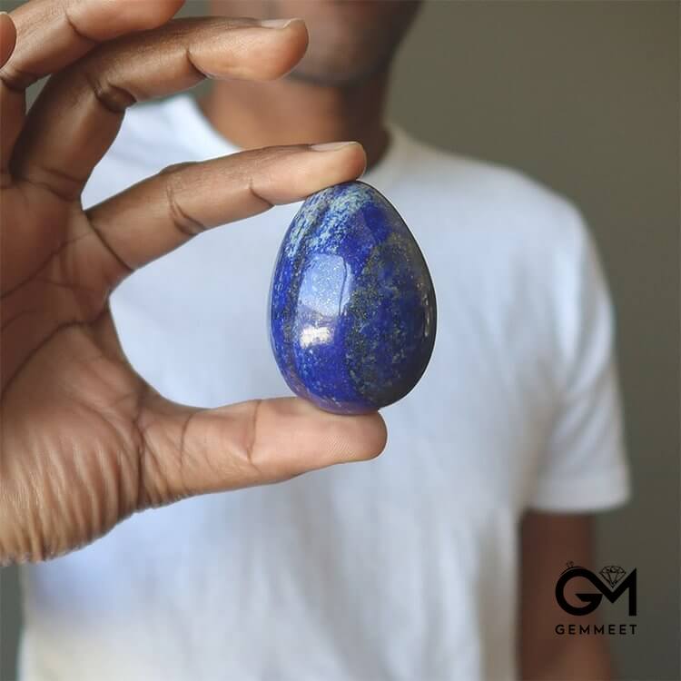 Easter Lapis Lazuli Meditation Vision Crystal Egg