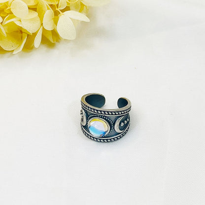 Vintage Bohemia Moonstone Ring