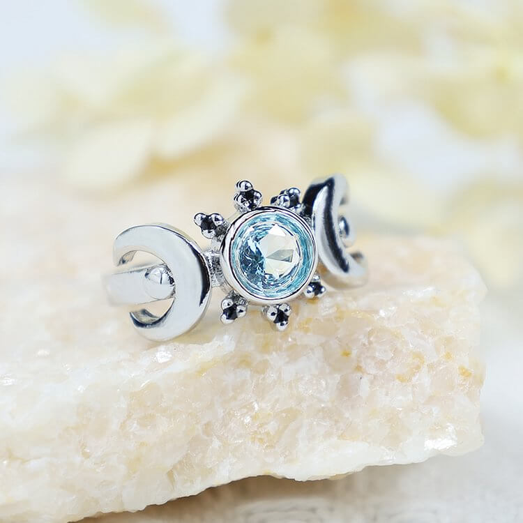 Mystic Moon Goddess Ring