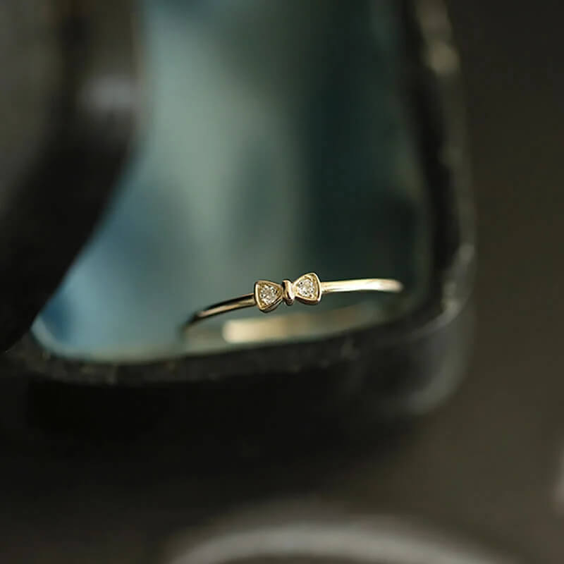 Romantic Bow Adjustable Ring